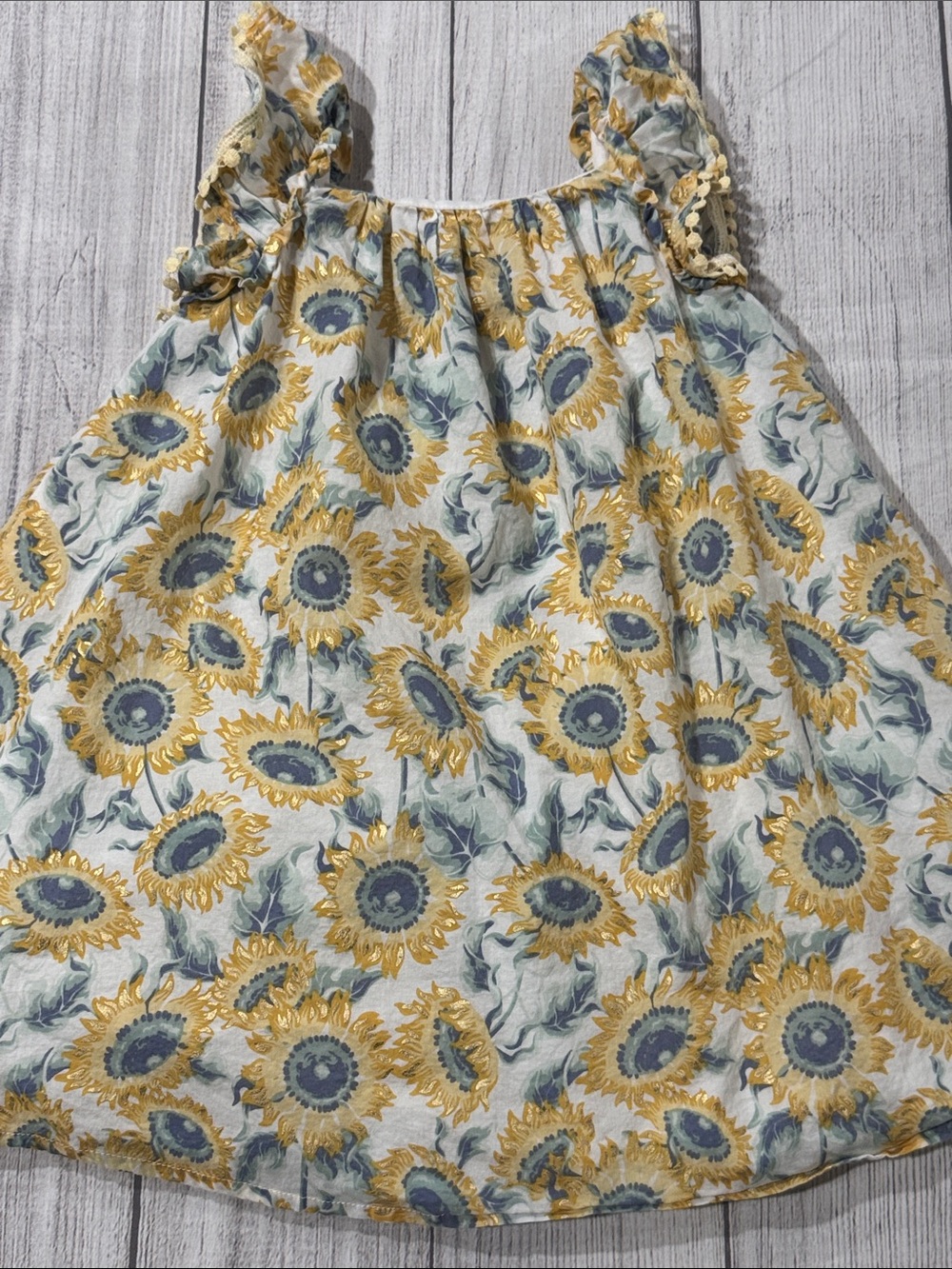 Tommy Bahama Toddler Girls Sunflower Print Dress — Yellow, Blue